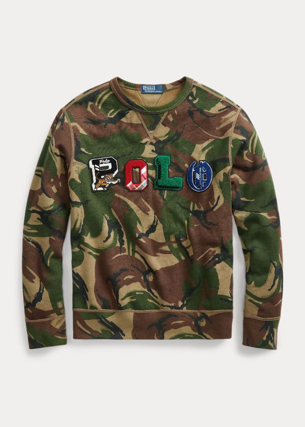 Polo Ralph Lauren Polo Camo Fleece Sweatshirt Herre Danmark (GKEFO2350)